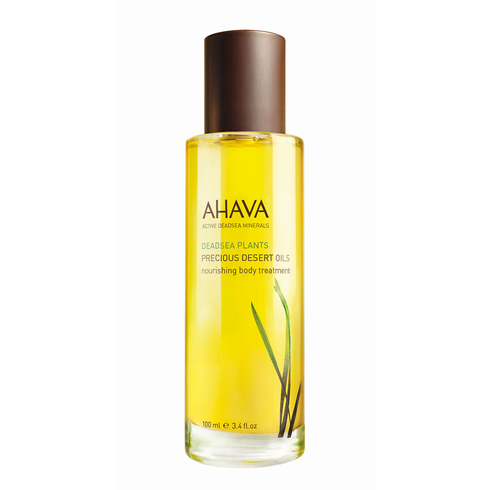 Restore even the driest skin with AHAVA Dead Sea Plants Precious Desert Oils. This incredible formula is infused with Dead Sea ingredients to nourish and restore parched skin with intensive moisturization. With a lovely fragrance, it leaves behind soft and radiant skin thanks to myrrh, desert date tree oil, and jojoba oil. Plus, it absorbs quickly to leave skin looking instantly improved without leaving behind greasiness. Benefits: For extremely dry, parched skin Deeply nourishing and restoring moisturization Leaves skin soft and radiant Lovely fragrance Fast-absorbing [ 3.4 oz / 100 mL ] Dead Sea minerals & natural compounds are used to create pure, natural products. See the full line of AHAVA products at BeautifiedYou.com Authorized AHAVA Resellers - 100% Authenticity Guaranteed