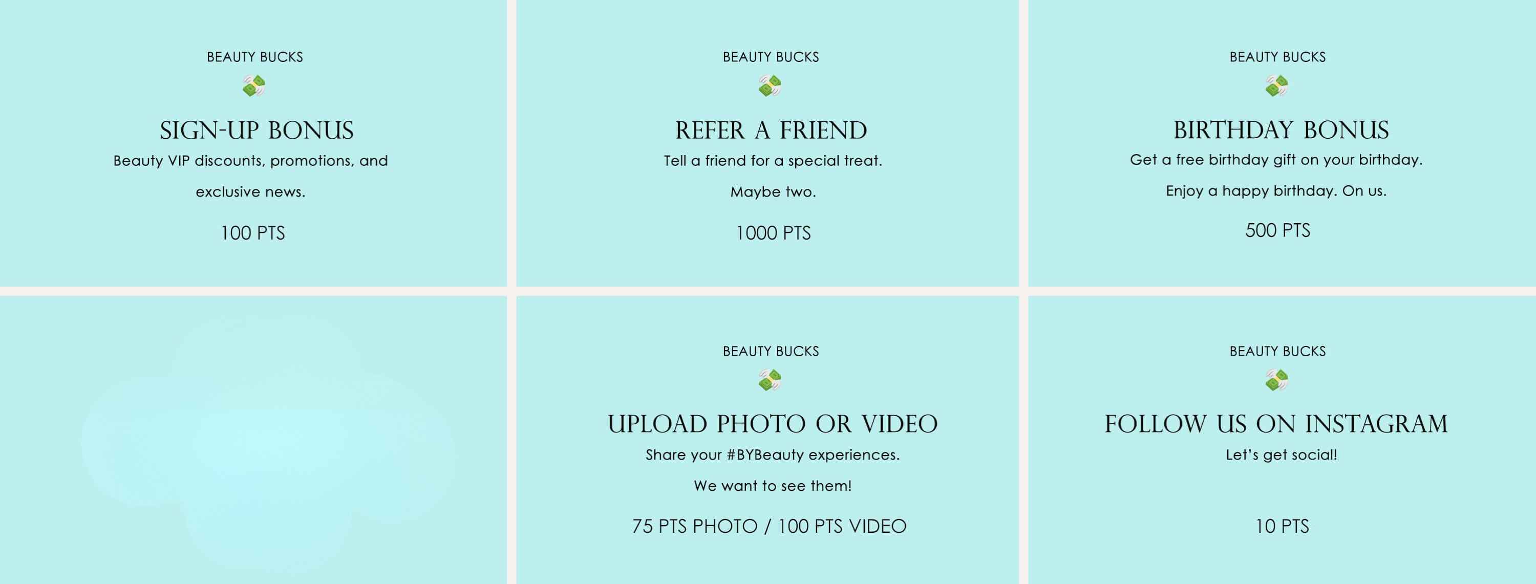 Ways to earn points at beautifiedyou